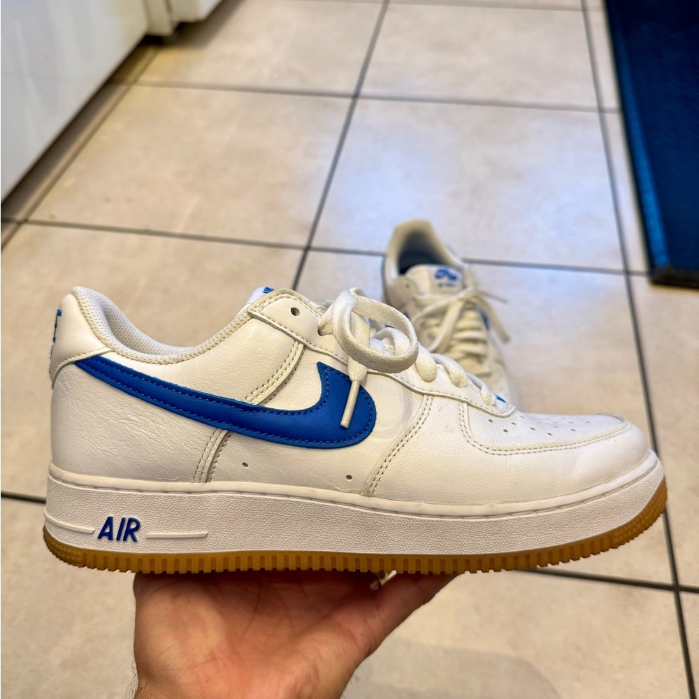 Nike Air Force 1 Low Color of the Month - White Royal Blue